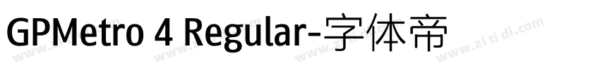 GPMetro 4 Regular字体转换
